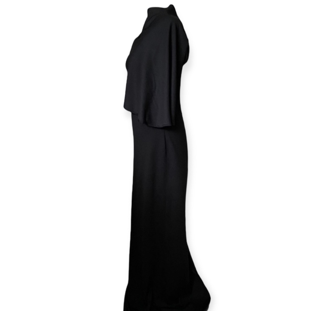 Vintage 90s Neiman Marcus Formal Black Dress - long cocktail - women’s small - Picture 6 of 13